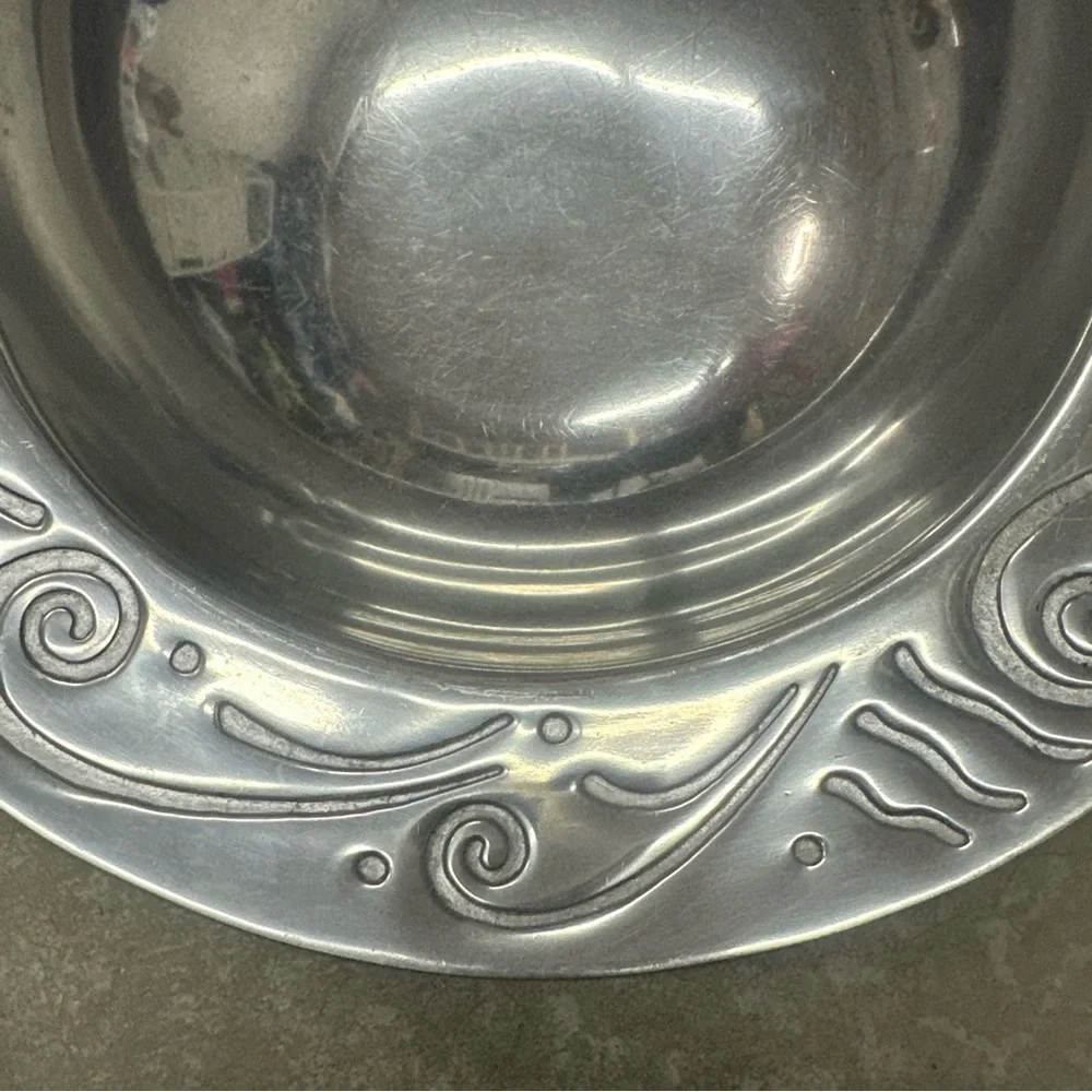 Lenox Silver Swirl Design Bowl